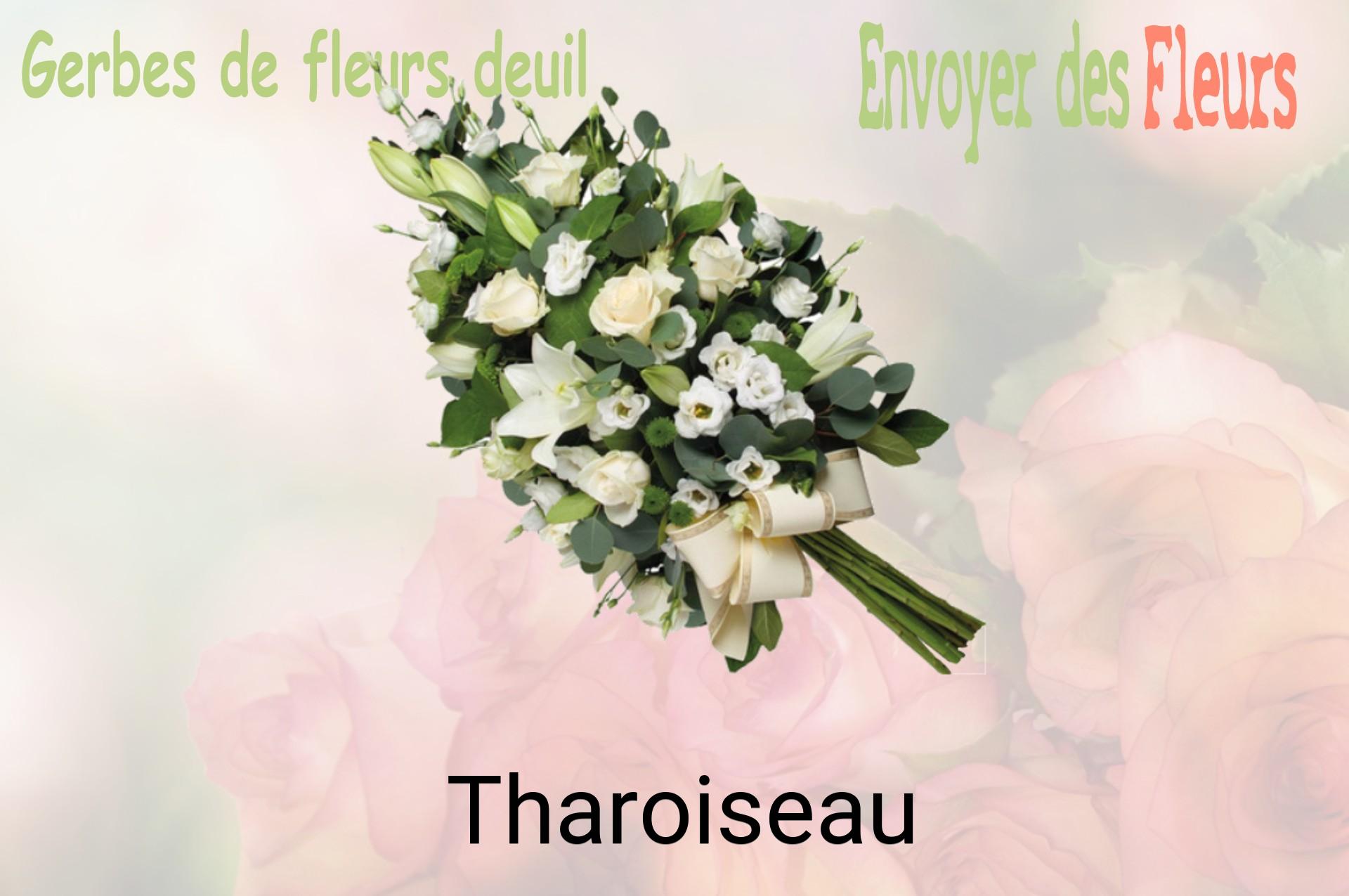 Gerbe de fleurs de deuil livrée à Tharoiseau